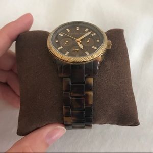 Michael Kors tortoise shell watch